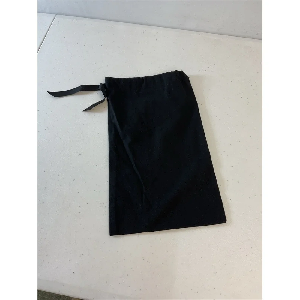 Chanel Drawstring Dust Bag 12x7.5 Black Fabric‎